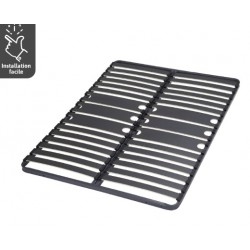 Sommier Cadre à Lattes 140x190cm EBAC Bodyzone 2x15Lattes Bois