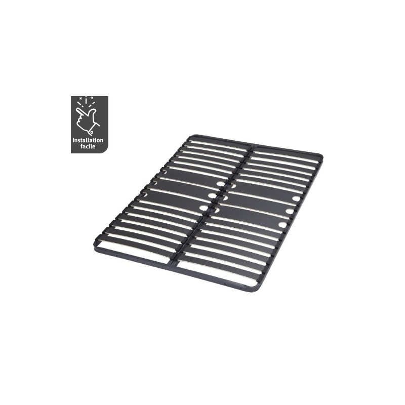Sommier Cadre à Lattes 140x190cm EBAC Bodyzone 2x15Lattes Bois Sommier Cadre à Lattes 140x190cm EBAC Bodyzone 2x15Lattes Bois