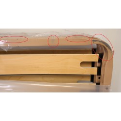 Sommier Cadre à Lattes 5 Zones 140x90cm EBAC Ebaflex pas cher.