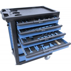 Servante Mobile d'Atelier STILKER 7 Tiroirs avec 4 Modules d'Outils