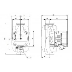 Circulateur Pompe de Circulation GRUNDFOS Alpha 1 L 25-60
