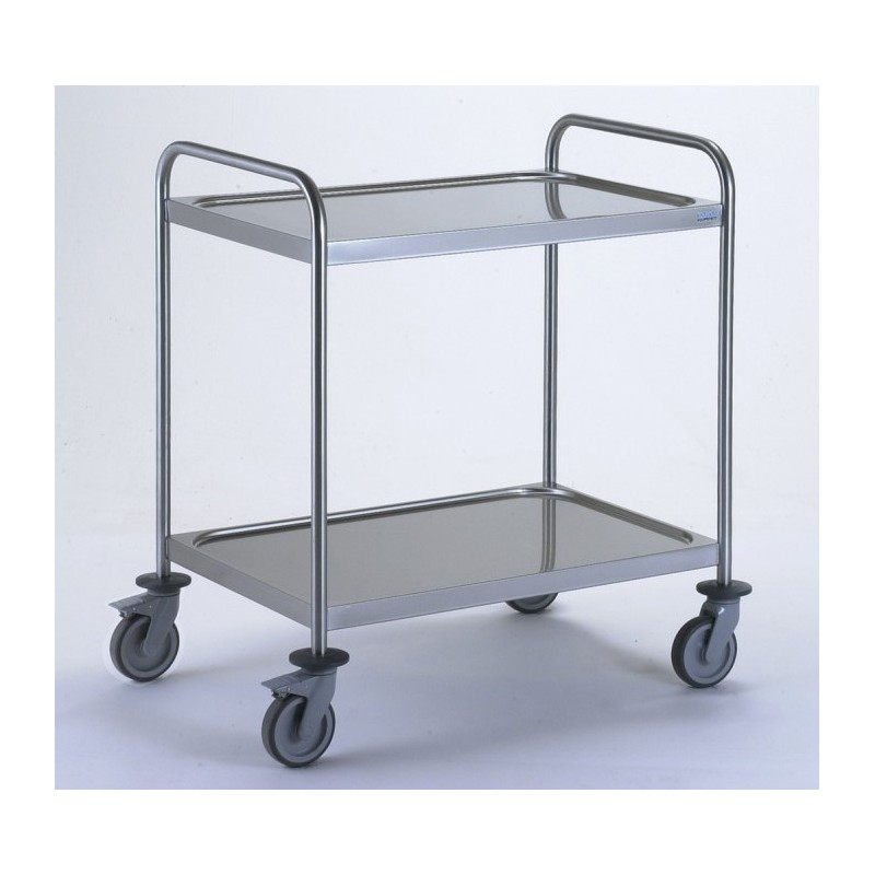 Chariot Desserte de Service en Inox TOURNUS EQUIPEMENT Charge 150kg 2 Plateaux - 801552 Chariot Desserte de Service en Inox TOURNUS EQUIPEMENT Charge 150kg 2 Plateaux - 801552
