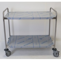 Chariot Desserte de Service en Inox TOURNUS EQUIPEMENT Charge 150kg 2 Plateaux