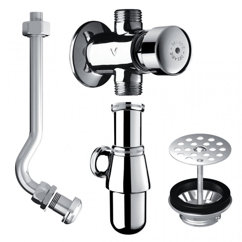 Kit pour Urinoir Droit DELABIE Tempostop pour Jacob Delafon Coquille 2 Kit pour Urinoir Droit DELABIE Tempostop pour Jacob Delafon Coquille 2