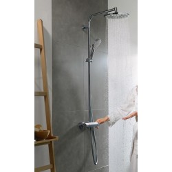 Colonne de Douche Avec Mitigeur Thermostatique HANSGROHE Crometta S 240 2 Jets Chromé