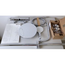 Colonne de Douche avec Mitigeur Thermostatique HANSGROHE Crometta S 240 2 Jets Ecosmart