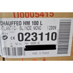 Chauffe-Eau Électrique 100L ATLANTIC Chaufféo Horizontal 023110
