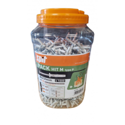Lot de 1000 Chevilles à Frapper SPIT HIT M Type P Ø6x30/5P + 5 forets Ø6x110mm