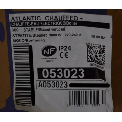 Chauffe-Eau Électrique 300L ATLANTIC Chaufféo Plus 053023