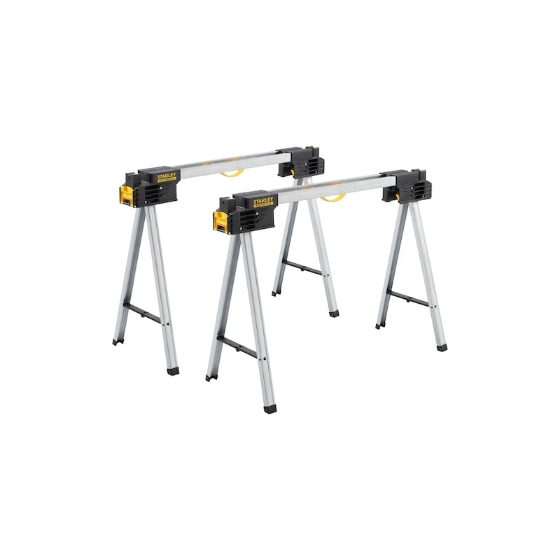 Lot de 2 Tréteaux Pliables STANLEY Fatmax 900kg - FMST1-75763 Lot de 2 Tréteaux Pliables STANLEY Fatmax 900kg - FMST1-75763