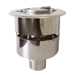 Chapeau Terminal de Toiture DIXNEUF Dixinox PGI Ø80/130mm - 048.DCTIV80
