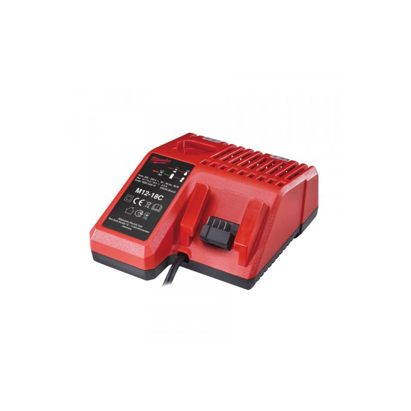 Chargeur pour Batterie M12, M14 et M18 MILWAUKEE M12-18C - 4932352959 Chargeur pour Batterie M12, M14 et M18 MILWAUKEE M12-18C - 4932352959