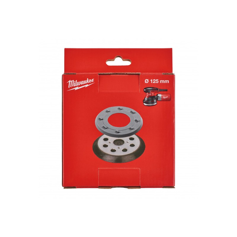 Plateau de Ponçage MILWAUKEE pour Ponceuse Excentrique ROS 125 E Plateau de Ponçage MILWAUKEE pour Ponceuse Excentrique ROS 125 E