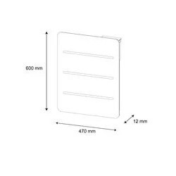 Radiateur Électrique à Inertie Sèche 1000W ALTECH Fonte + Film Programmable