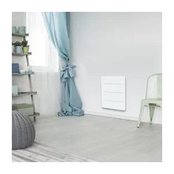 Radiateur Électrique à Inertie Sèche 1000W ALTECH Fonte + Film Programmable Blanc