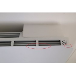 Radiateur Électrique à Inertie Sèche 1000W ALTECH Fonte + Film Programmable Blanc pas cher