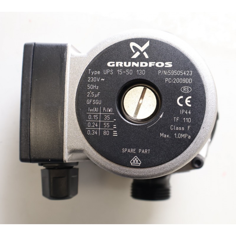 Circulateur Pompe de Circulation GRUNDFOS UPS 15/50 130 9H pour Système de Chauffage - 95132252 Circulateur Pompe de Circulation GRUNDFOS UPS 15/50 130 9H pour Système de Chauffage - 95132252