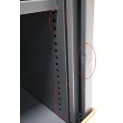 Armoire Basse à Rideaux de Bureau MTI pas cher.