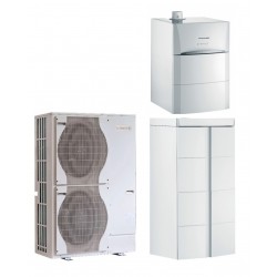 Ensemble de Pompe à Chaleur Hybride Double Service 11-16kW DE DIETRICH Alezio
