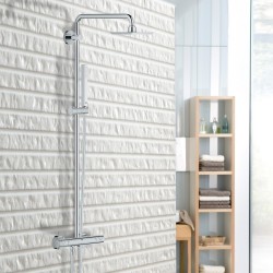 Colonne de Douche Avec Mitigeur Thermostatique GROHE Euphoria 150 1 Jet Chromé