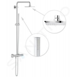 Colonne de Douche Avec Mitigeur Thermostatique GROHE Euphoria 150