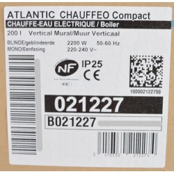 Chauffe-Eau Électrique 200L ATLANTIC Chaufféo Compact 021227