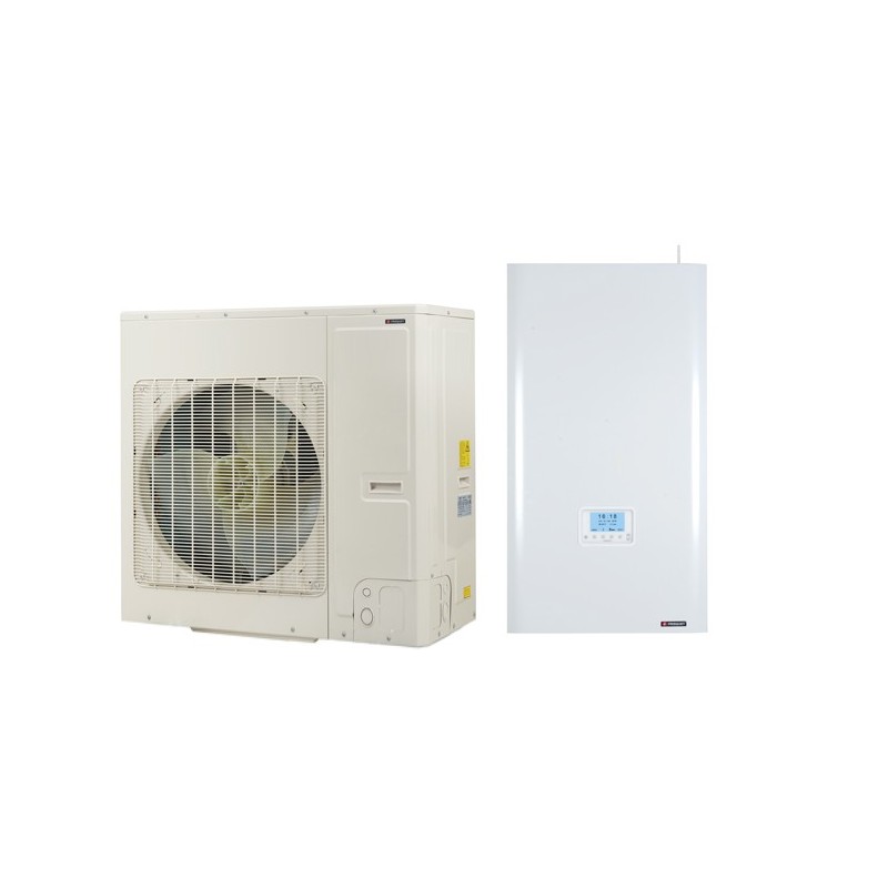 Ensemble de Pompe à Chaleur Air/Eau 12kW FRISQUET Teamao 2 Ensemble de Pompe à Chaleur Air/Eau 12kW FRISQUET Teamao 2
