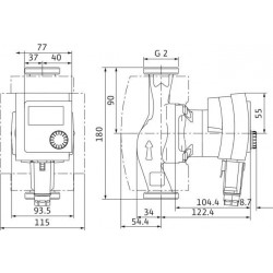 Circulateur Pompe de Circulation WILO Stratos Pico 30/1-6 / 180mm