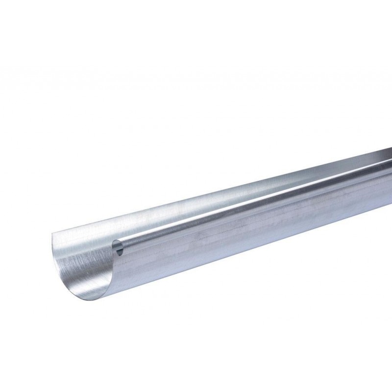 Lot de 5 Gouttières Lyonnaises 250x0,55mm 1/2 Ronde Longueur 4m Acier Galvanisé Lot de 5 Gouttières Lyonnaises 250x0,55mm 1/2 Ronde Longueur 4m Acier Galvanisé