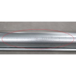 Lot de 5 Gouttières Lyonnaises 250x0,55mm 1/2 Ronde Longueur 4m Acier Galvanisé pas cher.