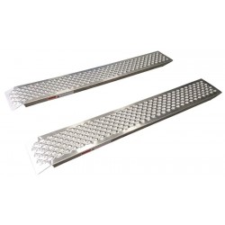 Lot de 2 Rampes de Chargement DRAKKAR Équipement Charge 1000kg Aluminium 2000x260mm