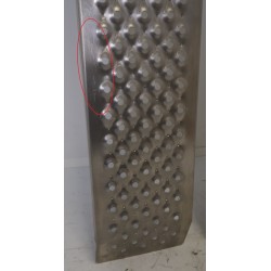 Lot de 2 Rampes de Chargement UNIVERSEL Charge 400kg Aluminium 200x215mm pas cher.