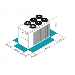 Pompe à Chaleur Réversible 86kW CLIVET avec Eau Chaude Sanitaire WSAN-XEM HW 35.4