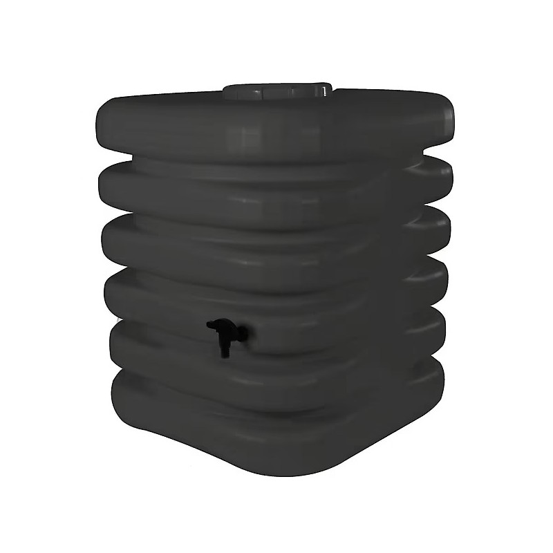 Récupérateur d'Eau de Pluie Cubique 1000L BELLI JARDIN Anthracite Récupérateur d'Eau de Pluie Cubique 1000L BELLI JARDIN Anthracite