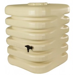 Récupérateur d'Eau de Pluie Cubique 1000L BELLI JARDIN Beige