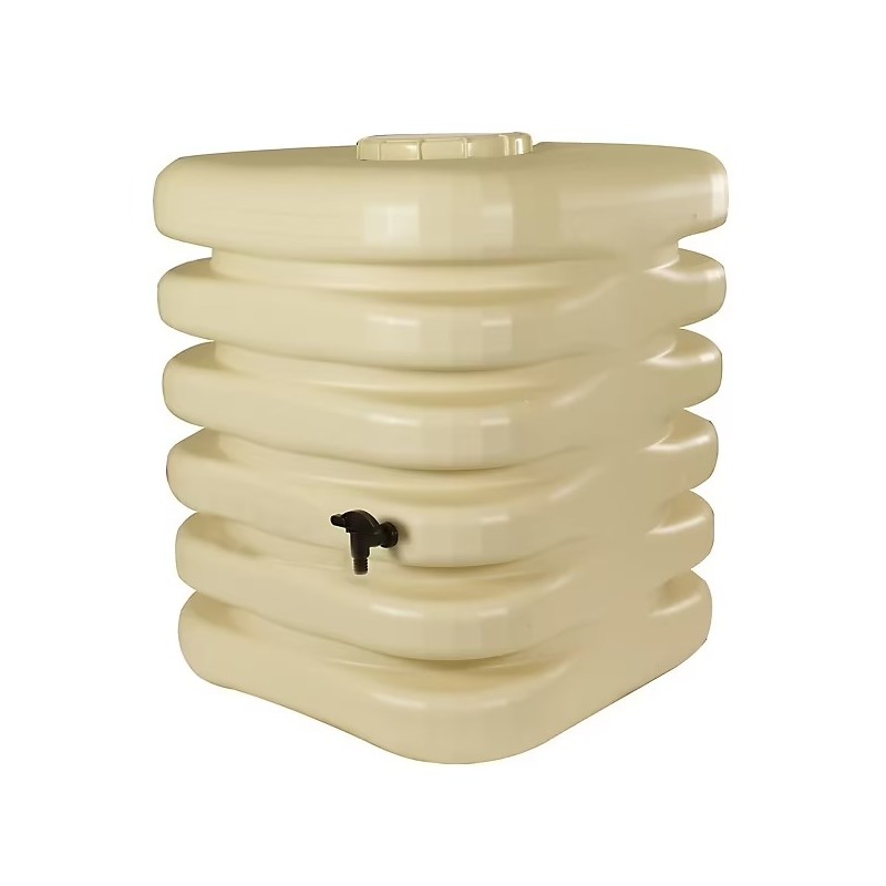 Récupérateur d'Eau de Pluie Cubique 1000L BELLI JARDIN Beige Récupérateur d'Eau de Pluie Cubique 1000L BELLI JARDIN Beige