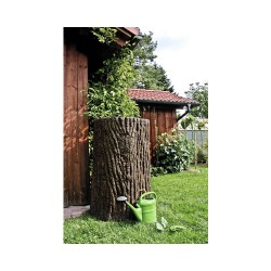 Récupérateur Eau de Pluie Tronc 475L ARVÈS Evergreen Marron