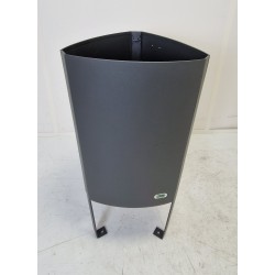 Poubelle d'Extérieur Triangulaire 80L BENITO Argo80 Acier Zingué