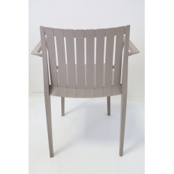 Chaise de Jardin avec Accoudoirs en Résine - ELITE