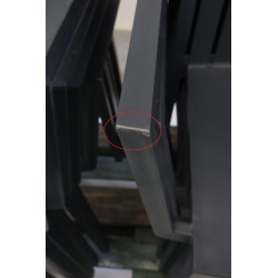 Chaise de Jardin avec Accoudoirs en Résine Gris Anthracite Pas Cher