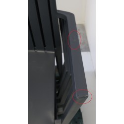 Chaise de Jardin avec Accoudoirs en Résine Gris Anthracite Pas Cher