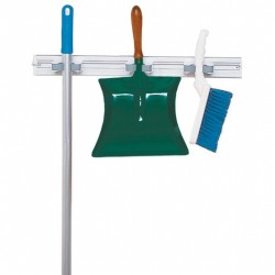 Support Mural à Fixer 50cm SPARTEX 3 Anneaux Coulissants Pour Balais