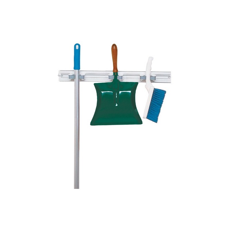Support Mural à Fixer 50cm SPARTEX 3 Anneaux Coulissants Pour Balais Support Mural à Fixer 50cm SPARTEX 3 Anneaux Coulissants Pour Balais