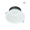 Lot de 2 Spots LED Encastrable Ø155mm PHILIPS Coreline Downlight 9,8W 1200lm 60D