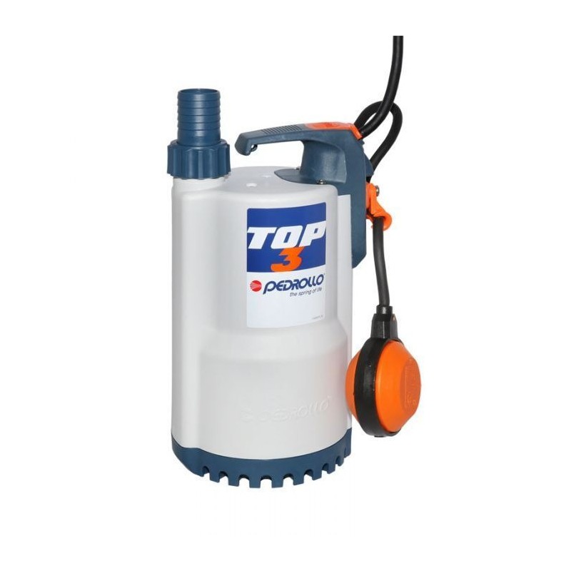Pompe d'Évacuation Submersible pour Eaux Propres PEDROLLO Top3 - G1A0025