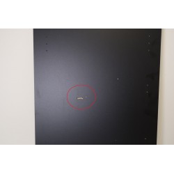 Armoire 3 portes 3 tiroirs FORTE Jupiter 200x145x60cm Noir pas cher