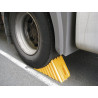 Paire de Cales Roues en Plastique Jaune pour Camion