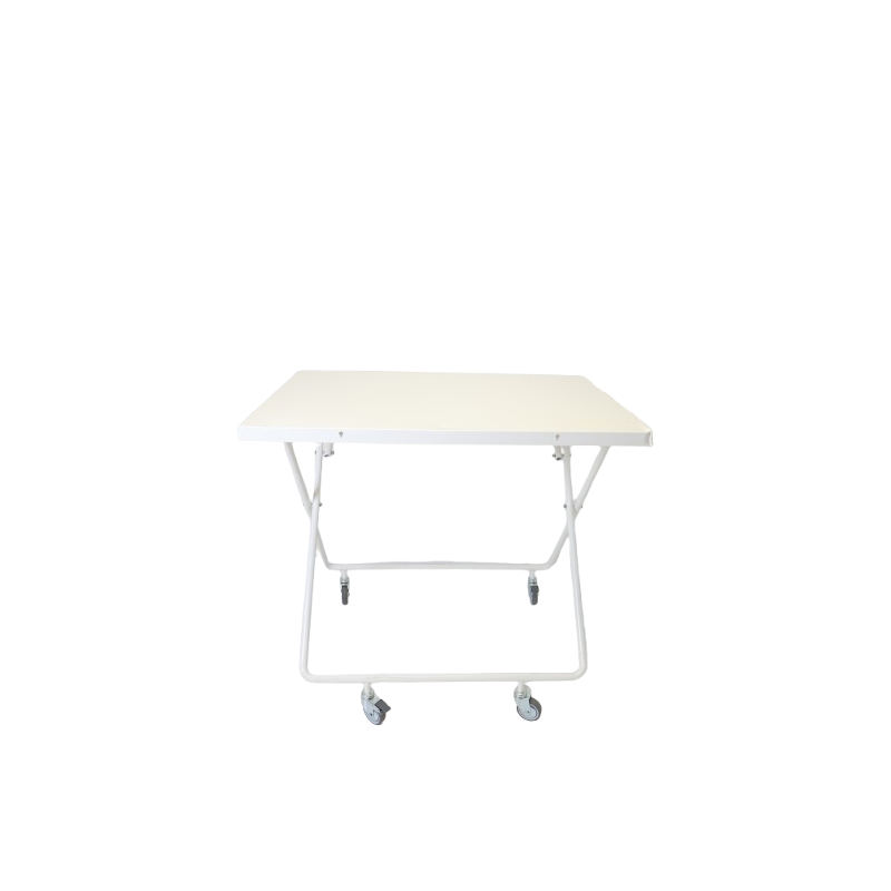 Table Desserte Pliante Métallique 75x110x97cm avec 4 Roues Pivot - TPR4R Table Desserte Pliante Métallique 75x110x97cm avec 4 Roues Pivot - TPR4R
