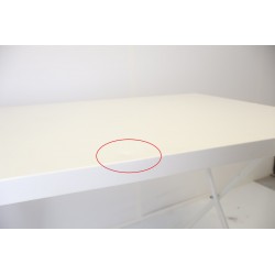 Table Desserte Pliante Métallique 75x110x97cm avec 4 Roues Pivot pas cher