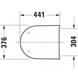 Abattant de Cuvette de Toilette WC Suspendue DURAVIT D-Neo Fermeture SoftClose 0021690000